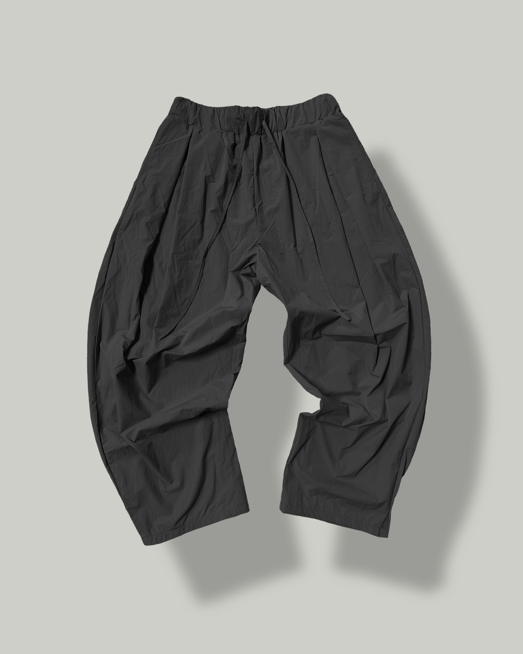 Coal Nylon Trousers