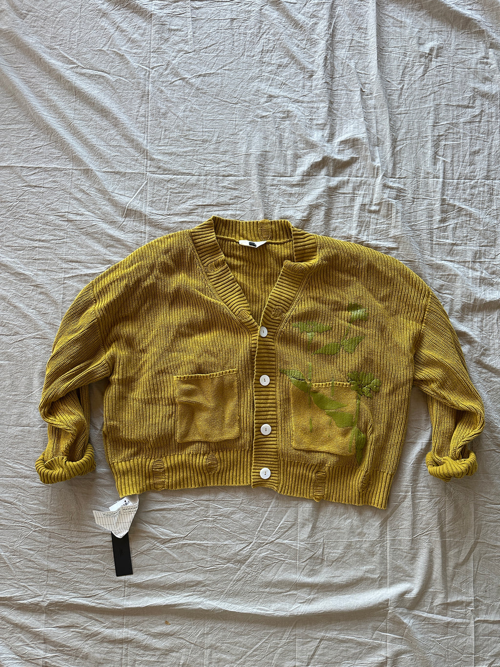 Mustard Dye Cardigan