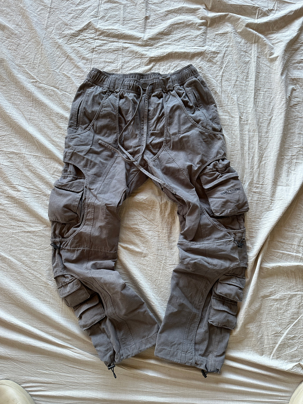 Grey/Brown Ripstop Mud Cargos