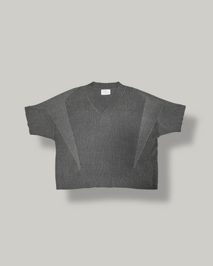 Charcoal Knitted Jersey V2