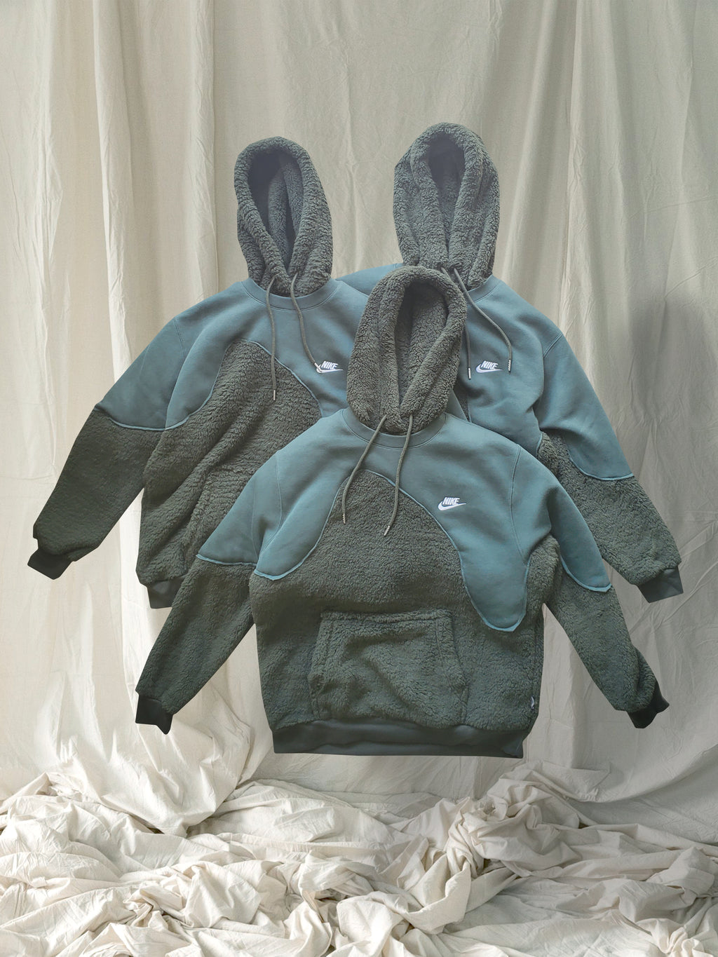 Forest Nike Fur Hoodies